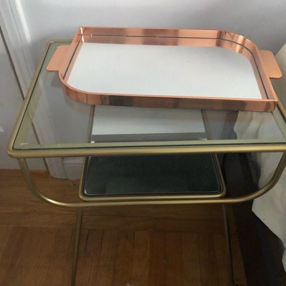 West Elm Other | West Elm Rose Gold Mirror Tray | Poshmark